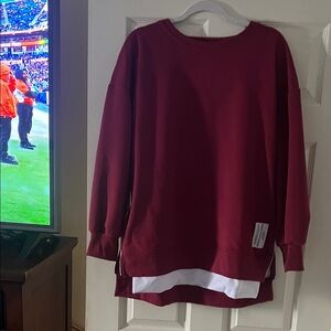 Women's Burgundy Sweater Cardigan